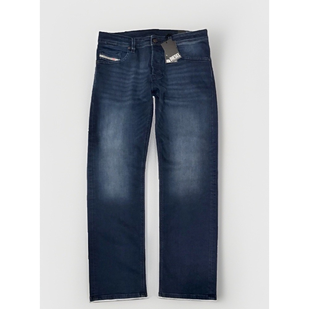 Diesel Markee Straight Jeans Mens 36x32 Dark Wash Blue Denim A19035-RE067-01